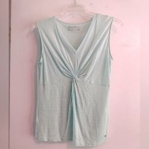 Eddie Bauer Woman's Knot Front Sleeveless Top